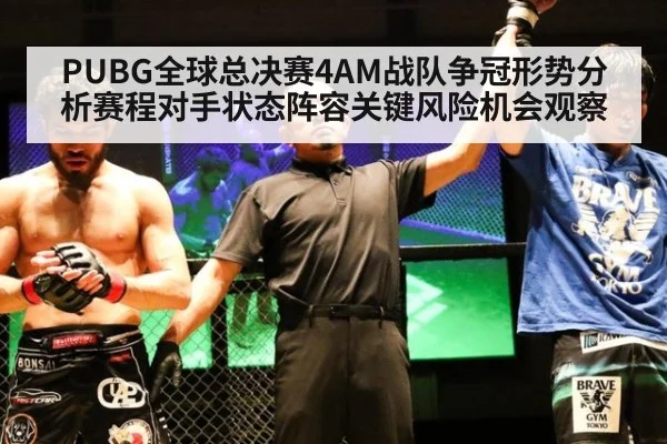 PUBG全球总决赛4AM战队争冠形势分析赛程对手状态阵容关键风险机会观察